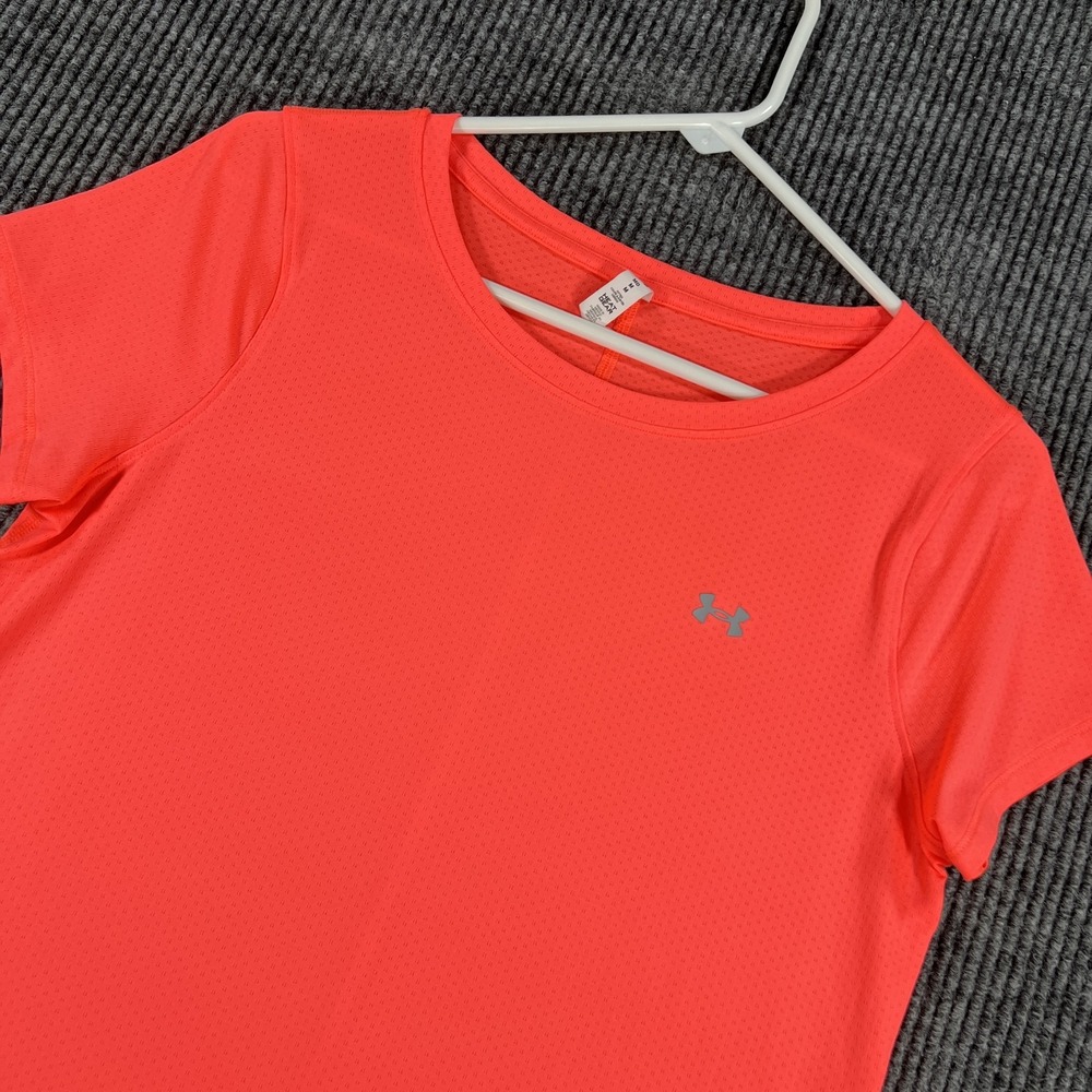Under Armour Shirt Womens Medium HeatGear Fitted Athletic Lightweight Gym Top
